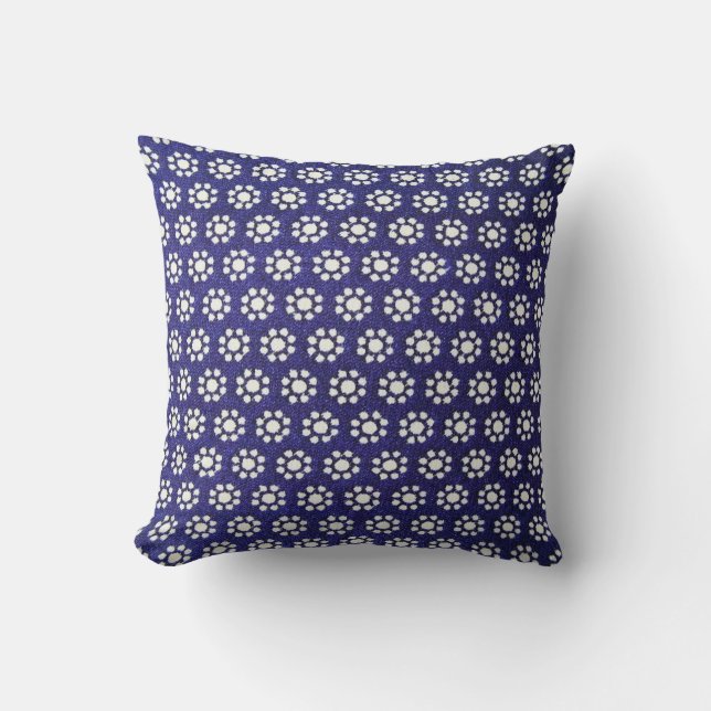 Tiny Floral Throw Pillow (Front)