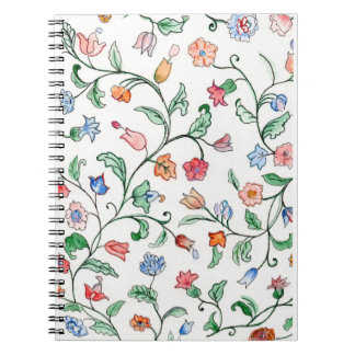 Tiny Floral Twines design on a Notebook / Journal