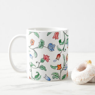 Tiny Floral Twines on a mug