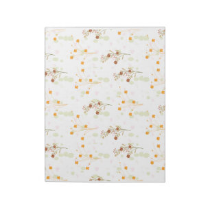 Tiny Flower Branch Pattern Notepad