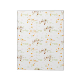 Tiny Flower Branch Pattern Notepad