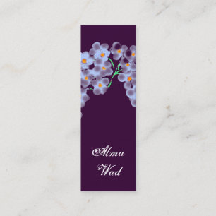 Tiny flowers mini business card