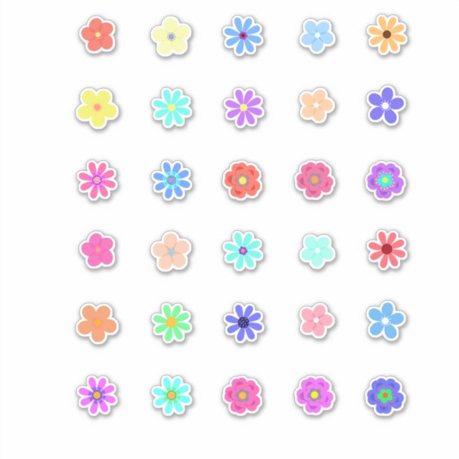 Tiny Flowers Stickers Kit by Cherie (Front)