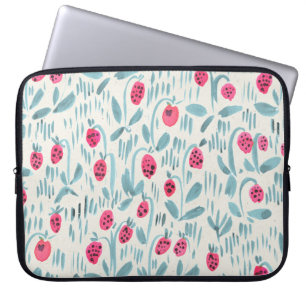 Tiny Flowers: Watercolor Seamless Laptop Sleeve