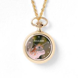 Tiny Grasshopper On Azalea Flower Personalized    Watch