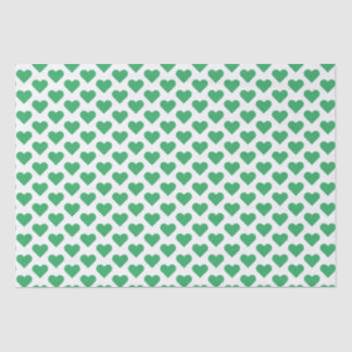 Tiny Green Hearts Pattern Tissue Paper