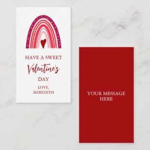 Tiny Have a Sweet Valentine's Day Kids Class Card