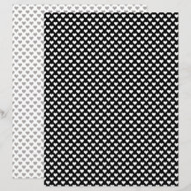 Tiny Hearts Black Grey  Scrapbook Paper