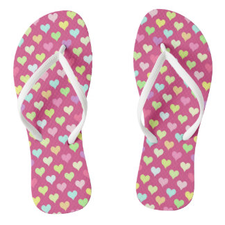 Tiny Hearts Multi-colours Flip Flops