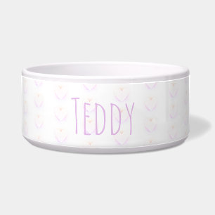 Tiny Hearts Personalizable Dog Food Bowl - HAMbWG