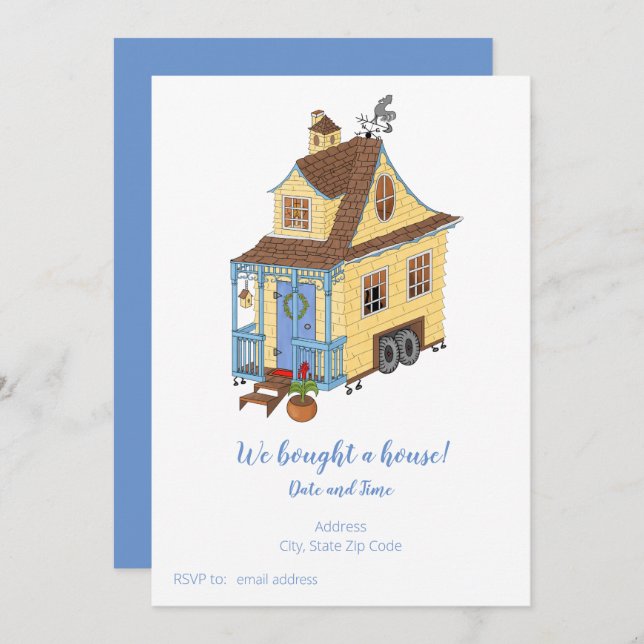 Tiny Home Housewarming Invitation (Front/Back)
