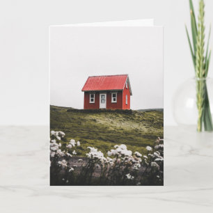 TINY HOUSE BEAUITFUL SCENE BIRTHDAY CARD
