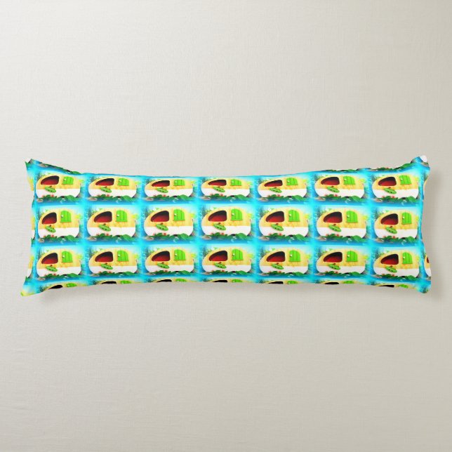 tiny house casa caravan body pillow (Front)