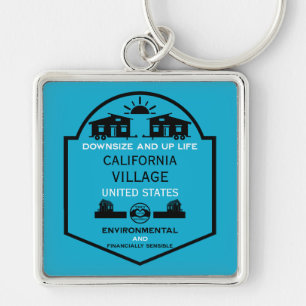 Tiny House Communities Editable Keychain