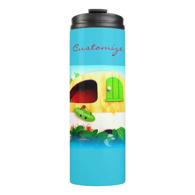 tiny house gypsy caravan thermal tumbler (Front)