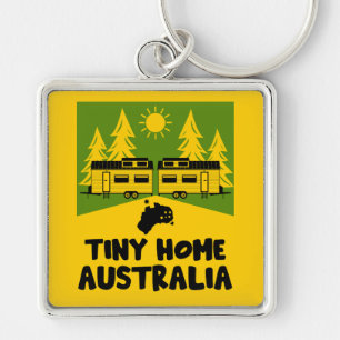 Tiny House Home Australia Keychain
