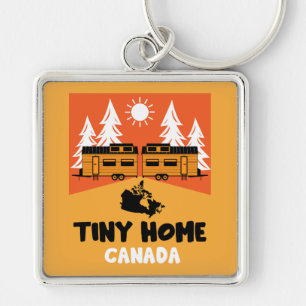 Tiny House Home Canada Keychain