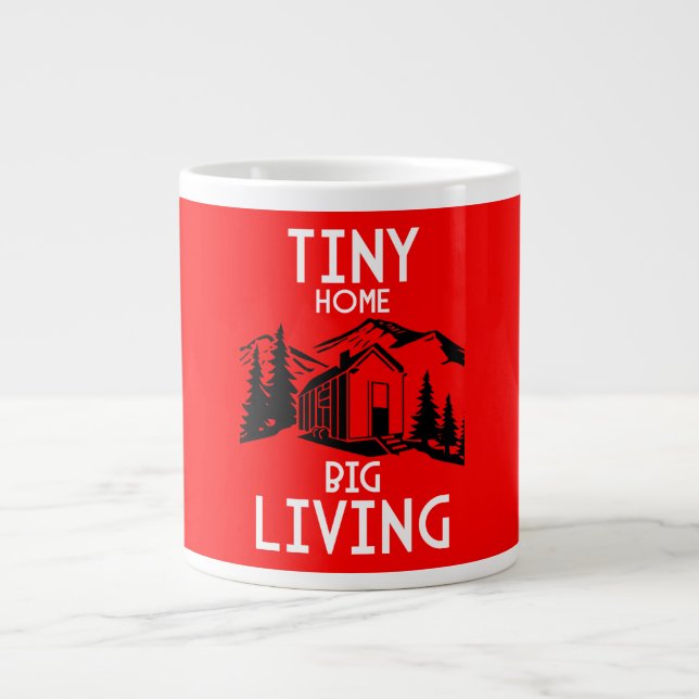 Tiny House Home Decor  Large Coffee Mug (Front)
