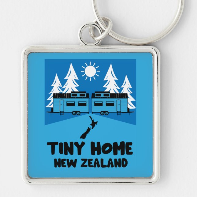 Tiny House Home New Zealand Keychain (Front)