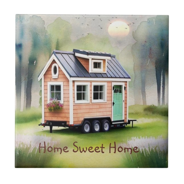 Tiny House Housewarming Tile (Front)