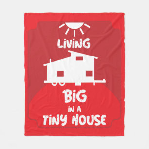 Tiny House Living - Tiny Homes   Fleece Blanket