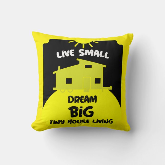 Tiny House Living - Tiny Homes   Throw Pillow (Front)