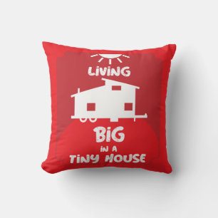 Tiny House Living - Tiny Homes Throw Pillow