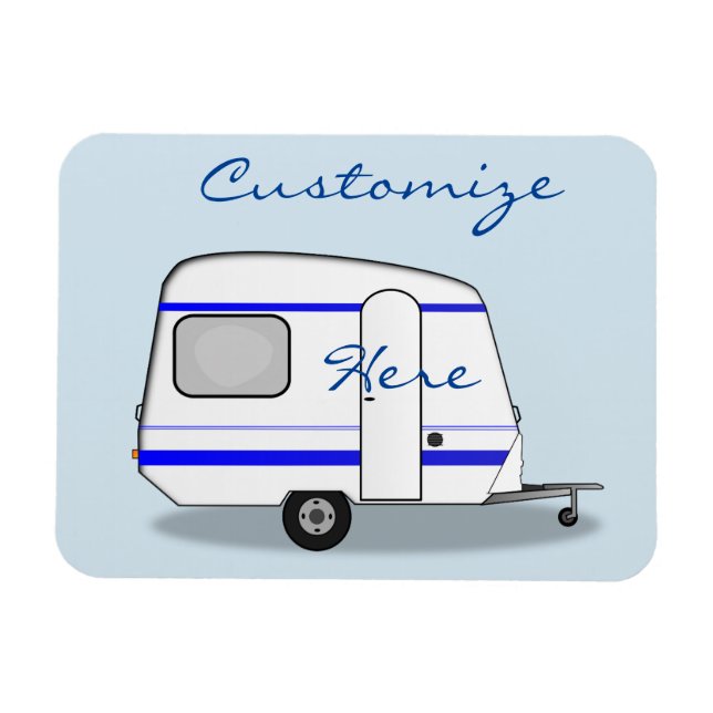 Tiny house streamlined caravan Thunder_Cove Magnet (Horizontal)