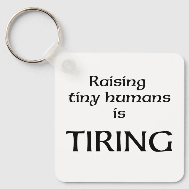 Tiny Humans Keychain (Front)