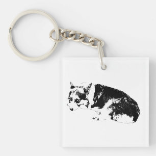 Tiny Ink, Loyal Corgi Keychain