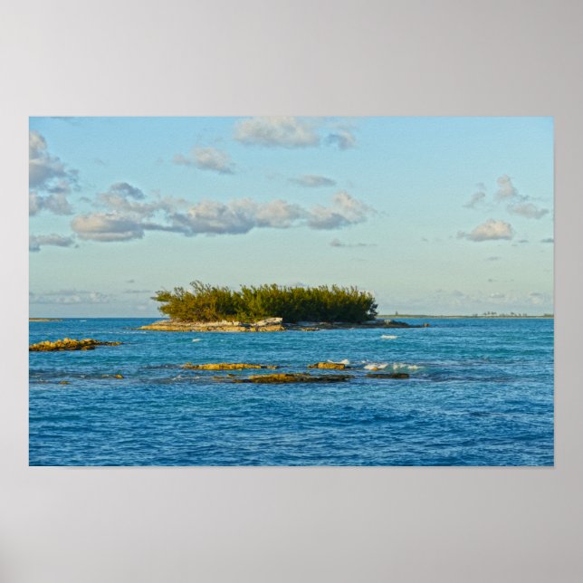 Tiny Island in the Bahamas Poster (Front)