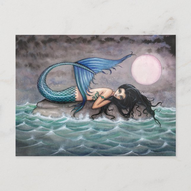 Tiny Island Mermaid Postcard (Front)