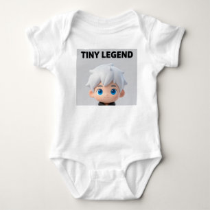 Tiny Legend White Hair Chibi Boy Baby Bodysuit