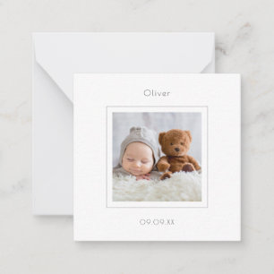 TINY MINI TAILLE Photo Baby Boy Faire-part de nais