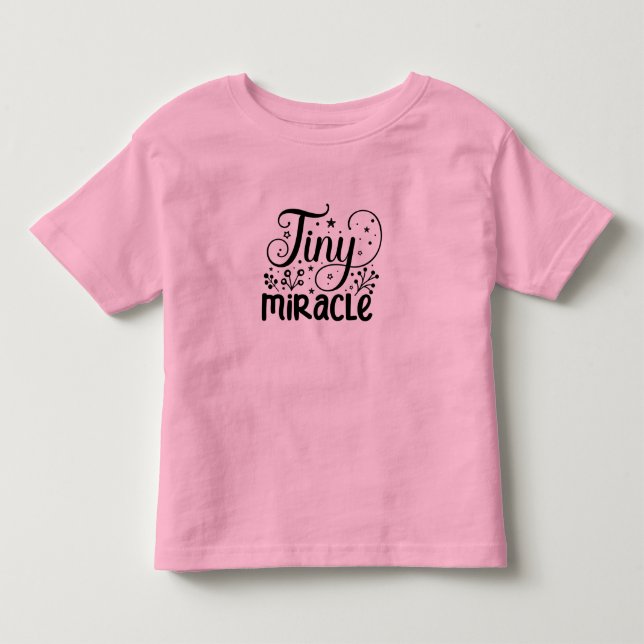Tiny miracle quoted white bodysuit (Front)