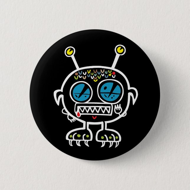 Tiny Monster 2 Inch Round Button (Front)