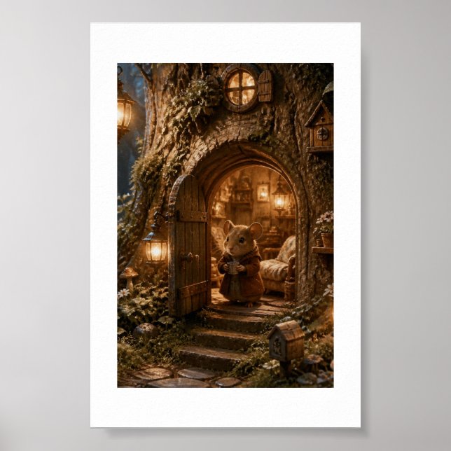 Tiny Mouse Cottage Poster (Front)
