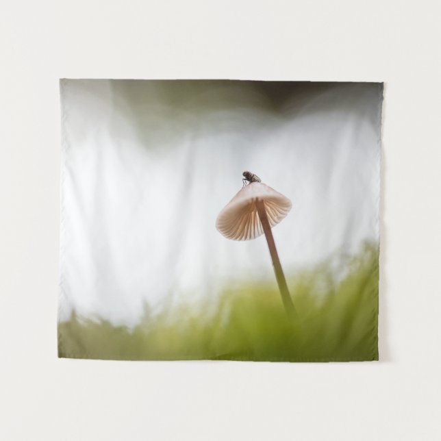 Tiny Mushroom Nature Photo Tapestry (Front (Horizontal))