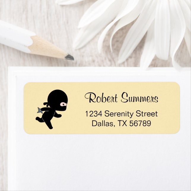 Tiny Ninja coule sur Jaune (En situation)