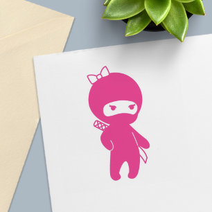 Tiny Ninja Girl Self-inking Stamp