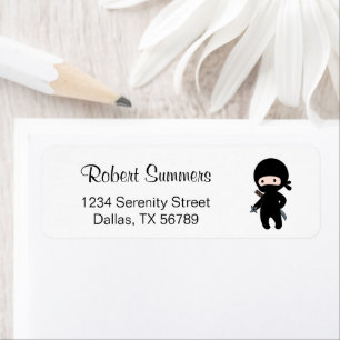 Tiny Ninja Holding Throwing Star