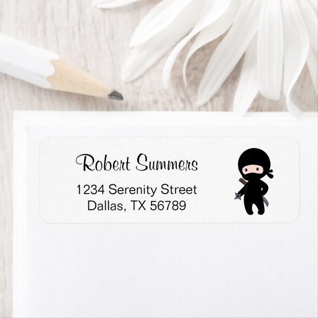 Tiny Ninja Holding Throwing Star (Insitu)