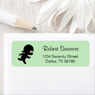 Tiny Ninja Running on Green