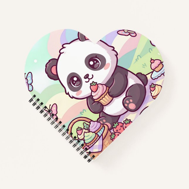 Tiny Panda Picnic Notebook (Front)