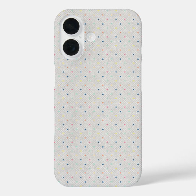 Tiny Pastel Pin Dots Case-Mate iPhone Case (Back)