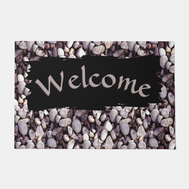 Tiny Pebbles Novelty Welcome Doormat (Front)