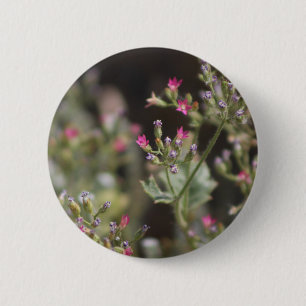 Tiny Pink Wildflowers Coachella Valley Wildlife Bu 2 Inch Round Button