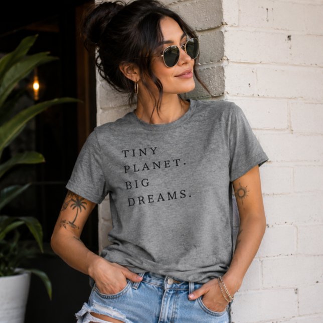 'Tiny Planet. Big Dreams.' Scientist Universe  Tri-Blend Shirt (Creator Uploaded)