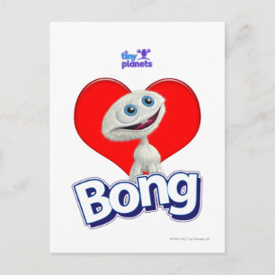 Tiny Planets - I Love Bong Postcard