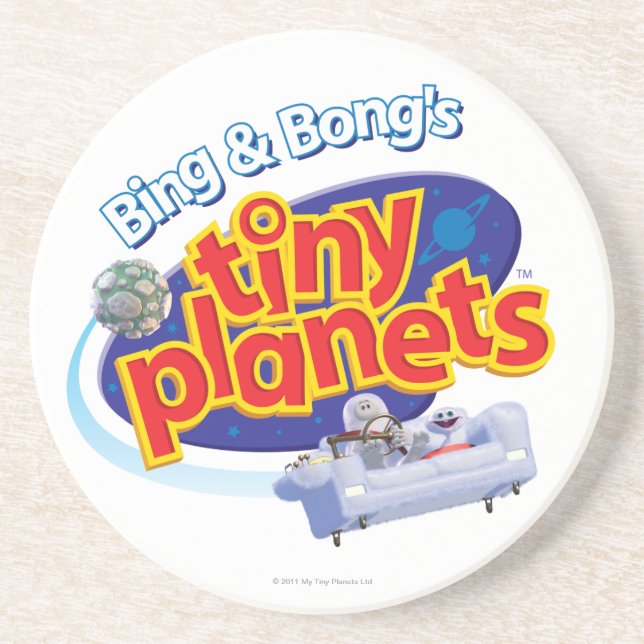 Tiny Planets Logo Coaster (Front)